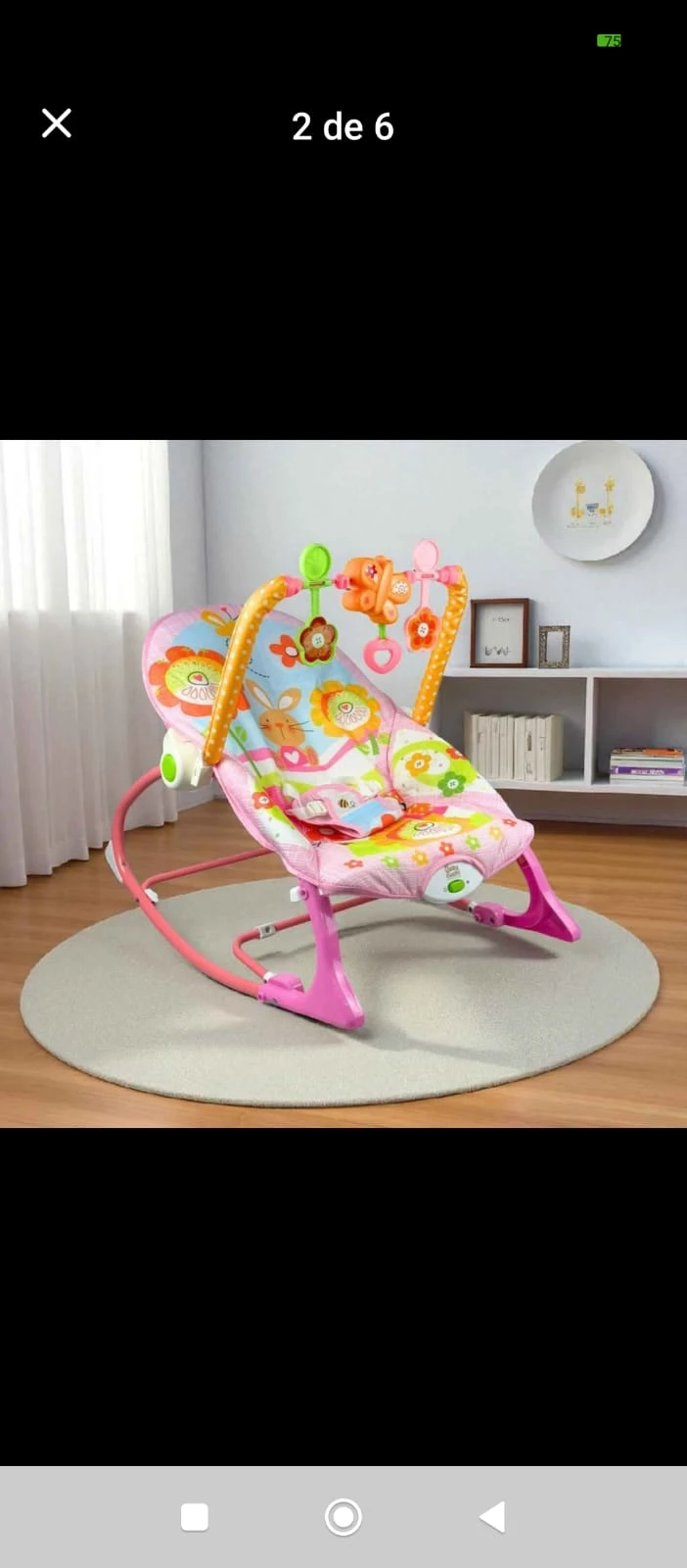 SILLA MECEDORA Y VIBRADORA PARA BEBE  2