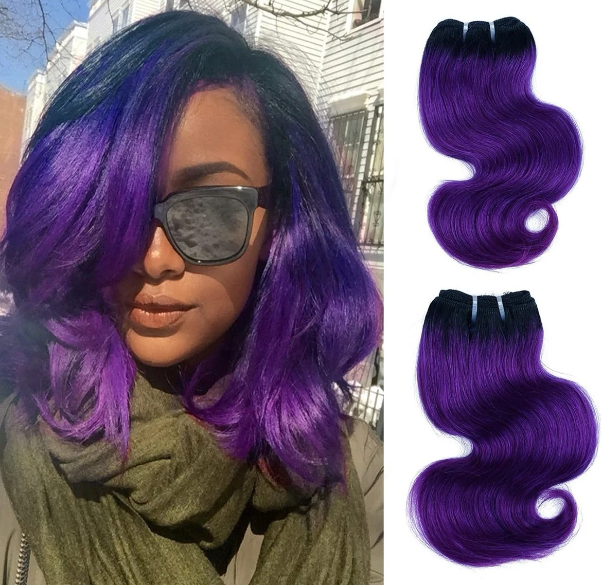 Extensiones de cabello Humano 8 pulgadas  