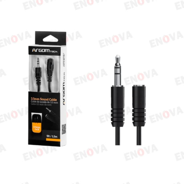 Cable extensión audio/mic 3.5mm M/H, 1.5 m
