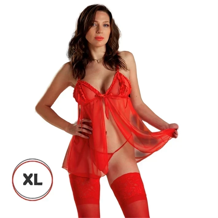 Baby doll XL peck de gasa y cola less  
