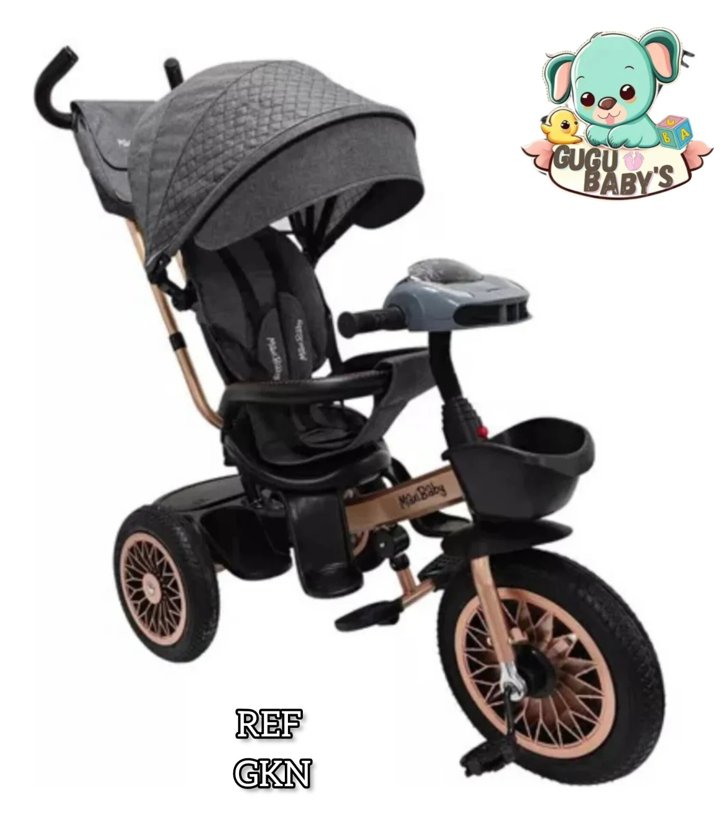 TRICICLO MAXI BABY GRIS