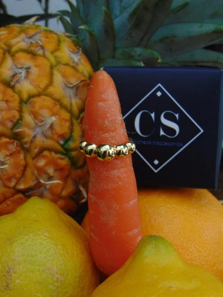 ANILLO ACERO DOR GLOBO CIRCULOS