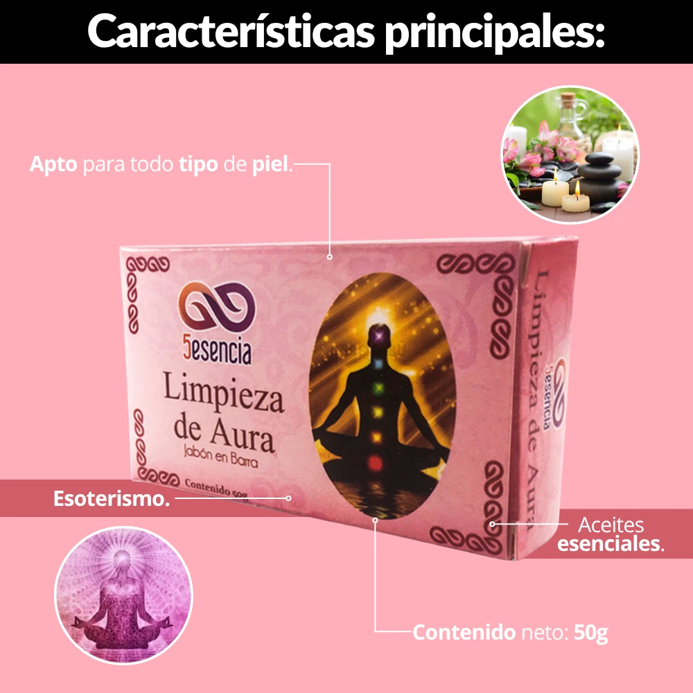 Jabón esotérico limpieza de aura 