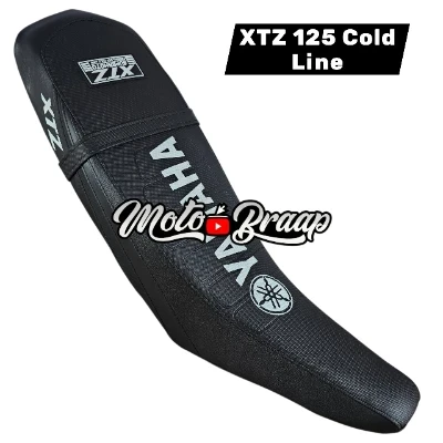 TP XTZ 125 Forro Tapizado cold line Negro letrero en medio DW