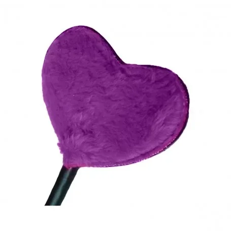 Fusta Corazón Azotadora Peluche Violeta