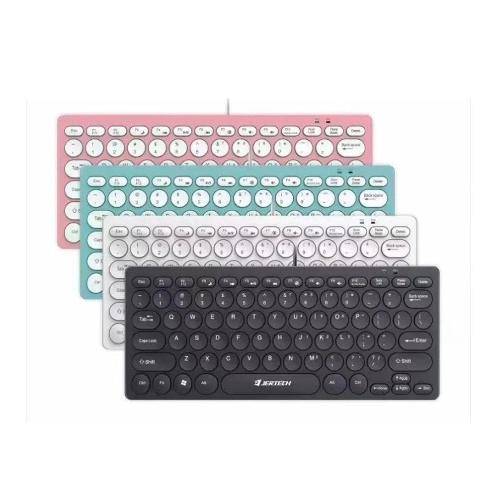 Teclado Ergonómico Compacto Rosa