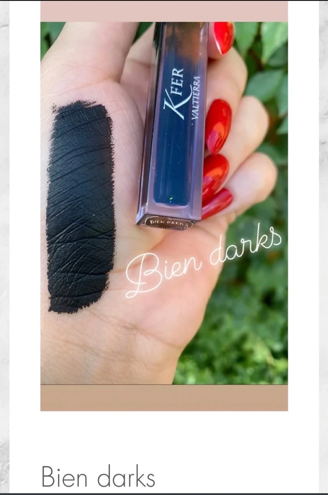 Labial Mate negro kfer valtierra 
