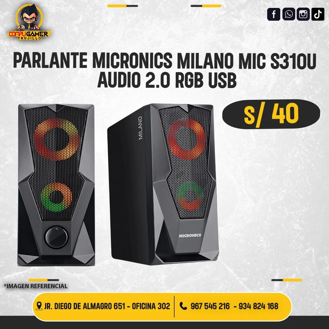 PARLANTES MICRONICS MILANO MIC S310U BLACK