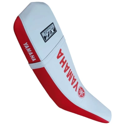 TP XTZ 125 Forro Tapizado super moto blanco / rojo letrero en medio DW