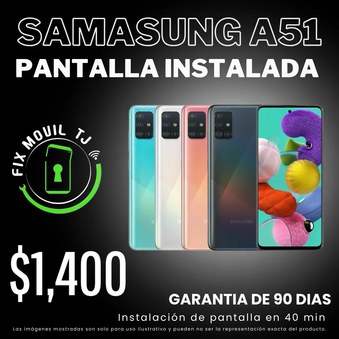 Pantalla de samsung a51 