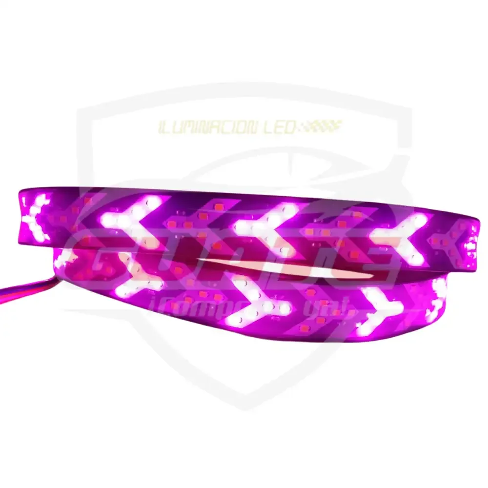 TIRA LED TRASERA O BAUL PURPURA/AMARILLO 4