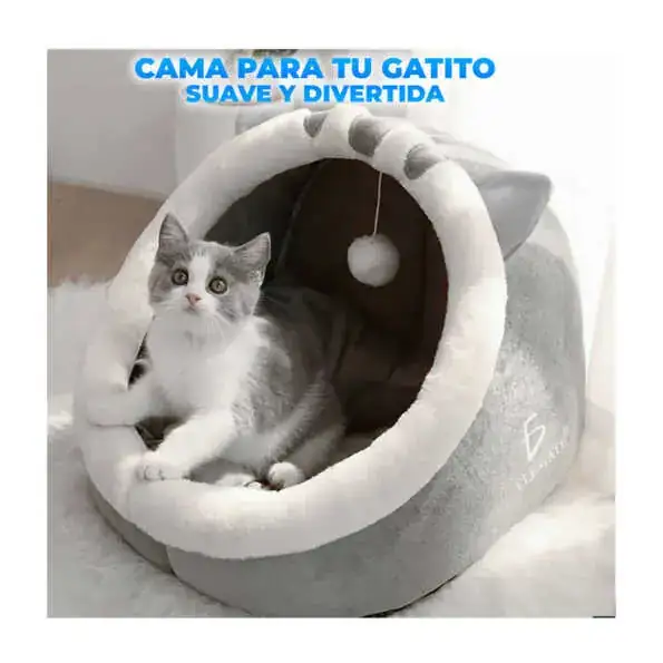 Cama Casa Para Gatos Con Forma De Iglú 