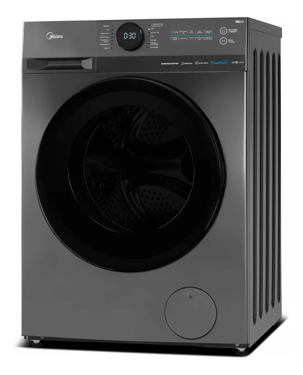 Lavasecarropas Midea Inverter Smart 8 Kg Mf200d80wb/t-a1 Color Gris oscuro Inverter 2