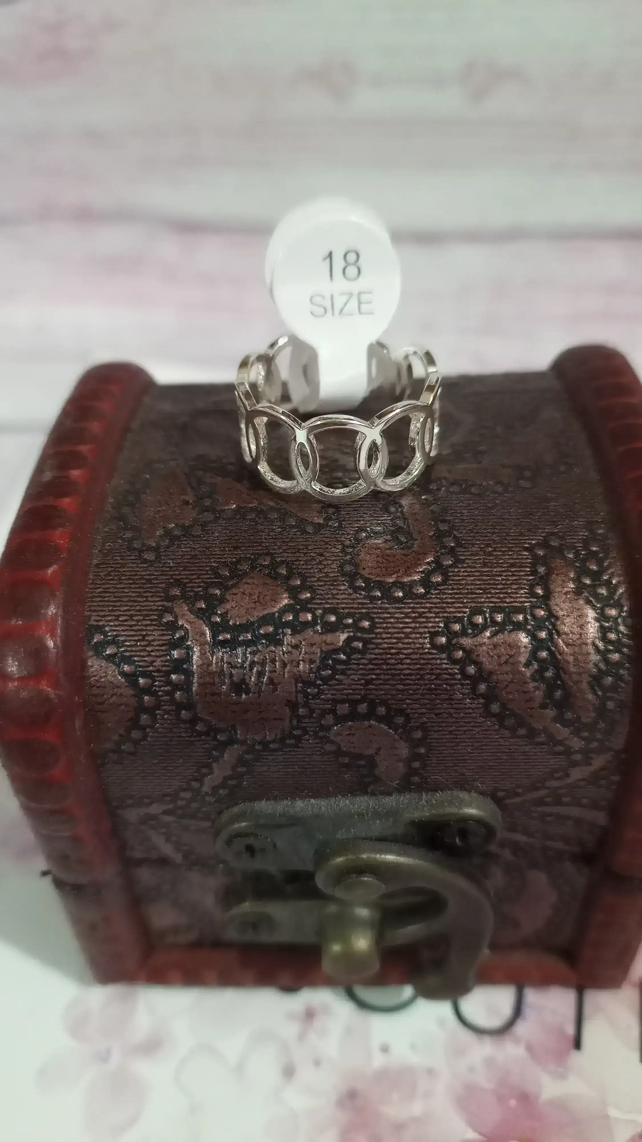 Anillos con circulos talle 18
