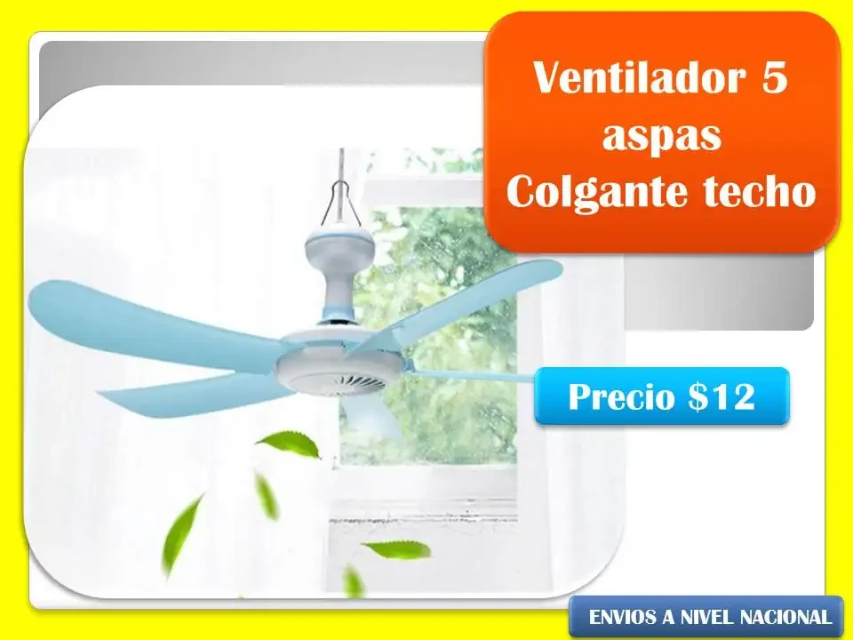 Ventilador para techo,  6 aspas  2