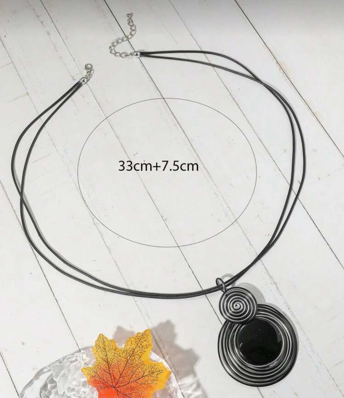 Colgante con piedra negra 3