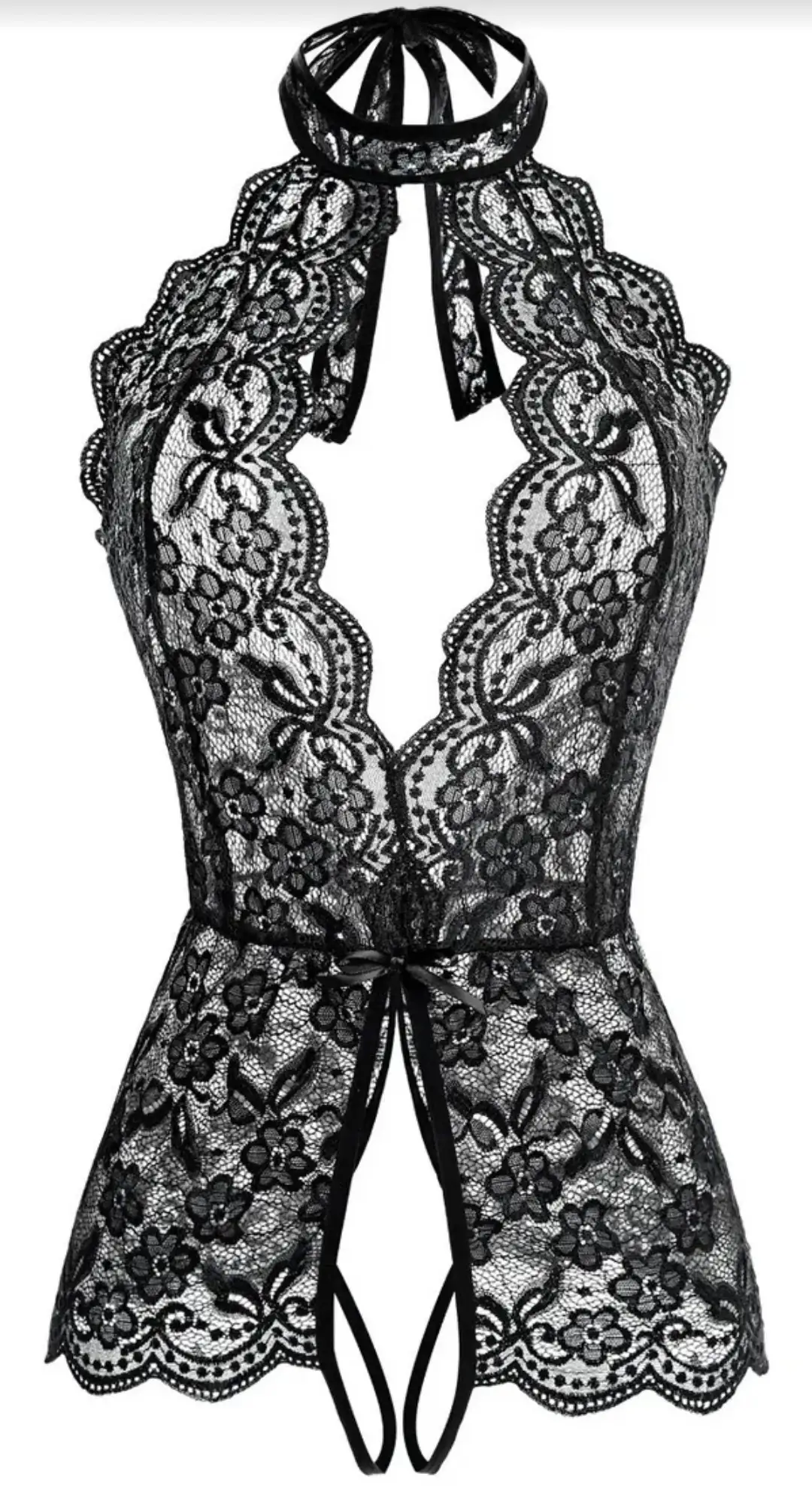 Lencería sexy negro talla G-XL