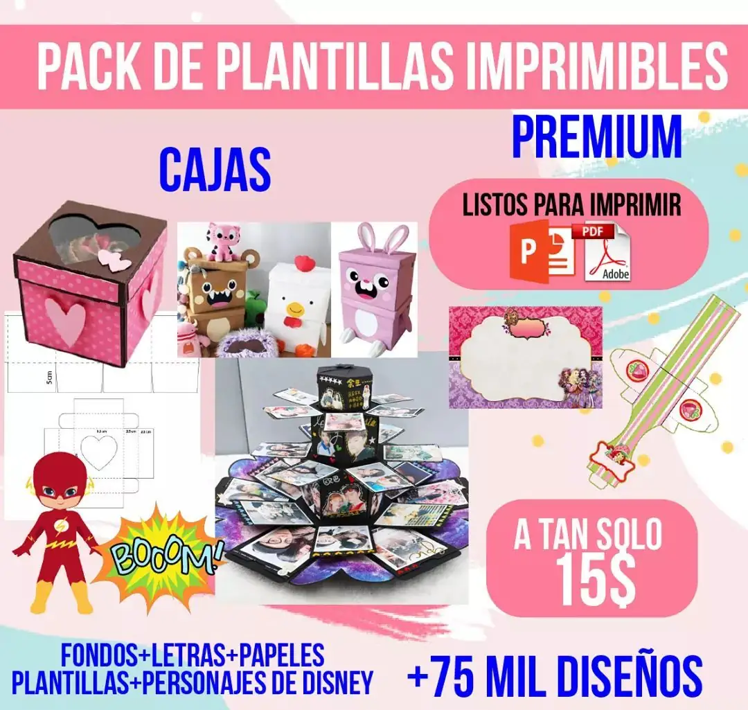 PACKS DE VECTORES Y PLANTILLAS DE DISEÑO Y DE CORTE IMPRIMIBLES 