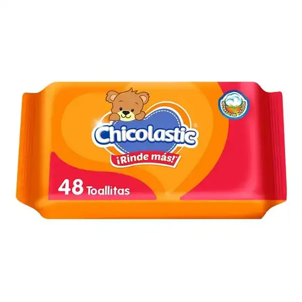 TOALLITAS HÚMEDAS 48 PZ CHICOPLASTIC RINDE MÁS 