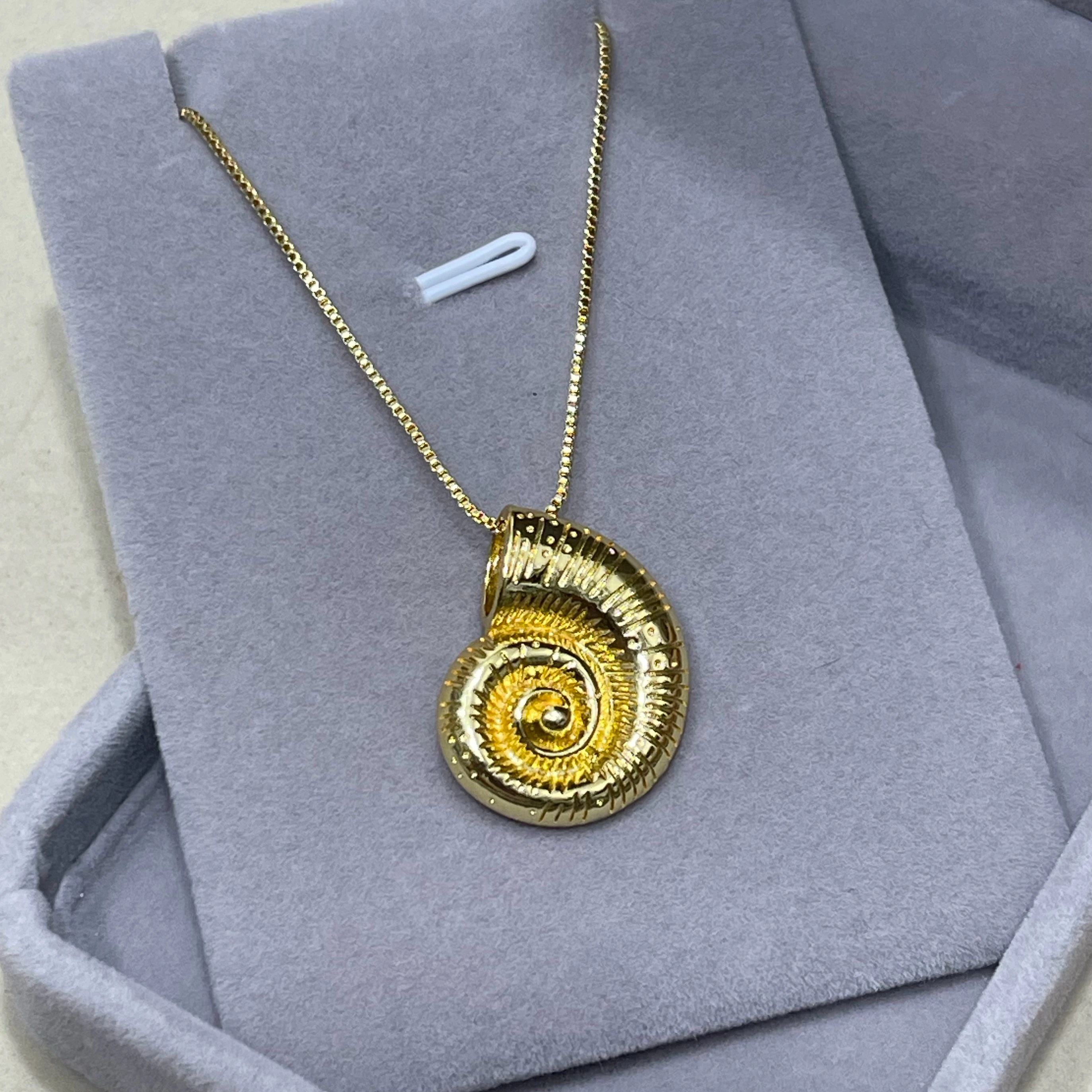 Cadena caracol espiral chunky