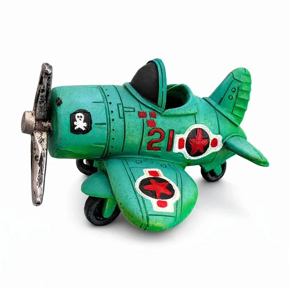 Adorno de resina Avión Militar