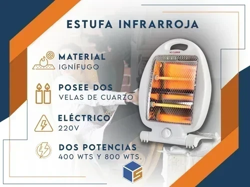 ESTUFA STAR TRACK ST1080 2 VELAS INFRAROJO 2