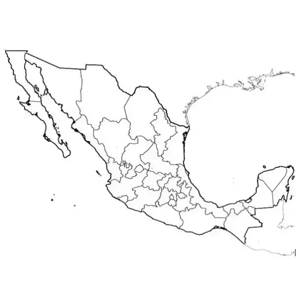 Mapa mural 70x90 blanco y negro  4