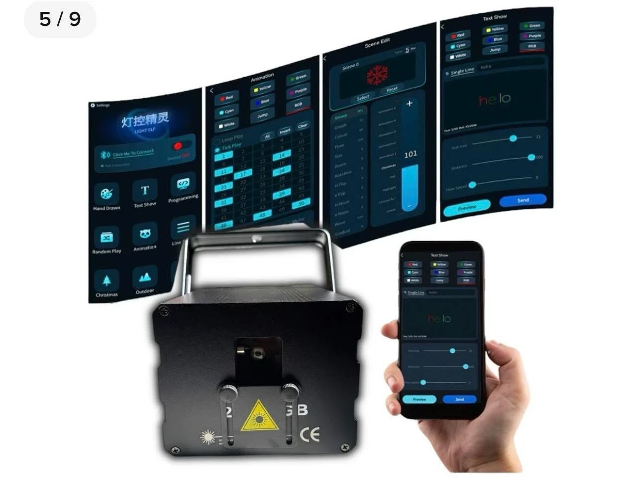 LASER RGBW 3 WATTS PROFESIONAL A BLUETOOTH PROGRAMABLE EFECTO 3D DISTANCIA 500 METROS Láser Potente Rgb 3 Watts Profesional App Dmx Auto Audio PRECIO: 2700 Descripción EL MEJOR LÁSER PROFESIONAL SUPER POTENTE DE 3W RGB CON LOS MEJORES MOTORES RÁPIDOS Y ÁGIL PARA FORMAR FIGURAS MAS NÍTIDAS CON ENTRADA INTERFACE y APLICACIÓN PARA CELULAR INTELIGENTE Característica  Láser RGB de diodo puro completo con un rendimiento más estable y una vida útil más larga. Diseños de dos pisos, más compactados y mucho más ligeros: Piso superior: componentes ópticos. Este piso tiene diseños de doble protección para evitar el polvo y el aceite por completo. Ayuda a prolongar la vida útil de la iluminación. Piso inferior: gran disipador de calor y componentes eléctricos. Disipación del calor por fuerte convección de aire con radiador grande. 3. Cientos de beam y programas de animación integrados, adecuados para más aplicaciones. Una característica que encantará especialmente A los usuarios más técnicos es el hecho de que este láser está equipado con una entrada y salida para interface. Esto significa que Puedes conectar una interfaz y programarlo con software. Esto te ofrece unas posibilidades sin mangas a la hora de crear efectos, figuras y otros gráficos. Sistema de protección de un solo haz (se puede encender o apagar; Muy importante para las luces láser de alta potencia). Cuando esté encendido, la luz se cerrará automáticamente cuando aparezca un solo punto Alcance 500 metros Control ZOOM/SIZE Control de Sensibilidad de Sonido Panel de Control de Fácil Operación Ligero, Fácil Transportación  ESPECIFICACIONES TECNICAS:  Modo de Control: Automático, DMX512, Audiorítmico, Maestro/Esclavo Efectos: Figuras 2D Y 3D + Movimientos, (Animales, Números, Geometrías, Palabras, Personajes) Multipuntos, Dibujo, y Selector de Color - Ventilador integrado para Máxima Disipación de Calor. Laser rojo: 500mW @ 738nm Láser verde: 500mW @ 620nm Láser azul: 1000mW @ 650nm Motores de espejo: escáneres 20 Kp/ps ‡ 25 ° Modo de reproducción: DMX, automático, activo de sonido, modo APP Canales DMX: 10/34 canales Conexiones DMX: 3 pines XLR macho/hembra Entrada y salida de la interfaz ILDA Temperatura de condición: 10-40 °C Fuente de alimentación: 100 ~ 250V, 50/60HZ, <70W El paquete incluye Proyector láser * 1, Manual de usuario * 1