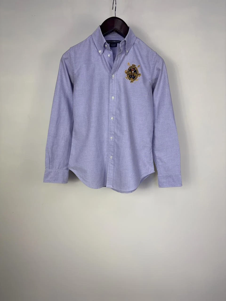 RALPH LAUREN SPORT CREST EMBROIDERED OXFORD SHIRT