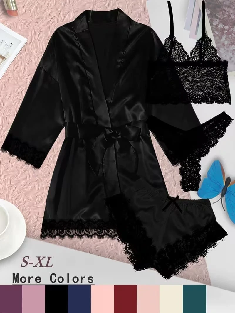 SET DE PIJAMAS DE SATÍN  2