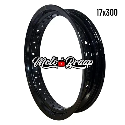 17 x 300 Rin evol aluminio color negro 9,5 cm 36 huecos