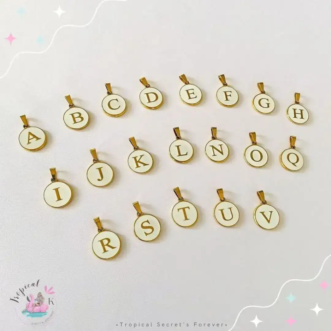 💗 DIJE LETRAS BLANCAS💗 2