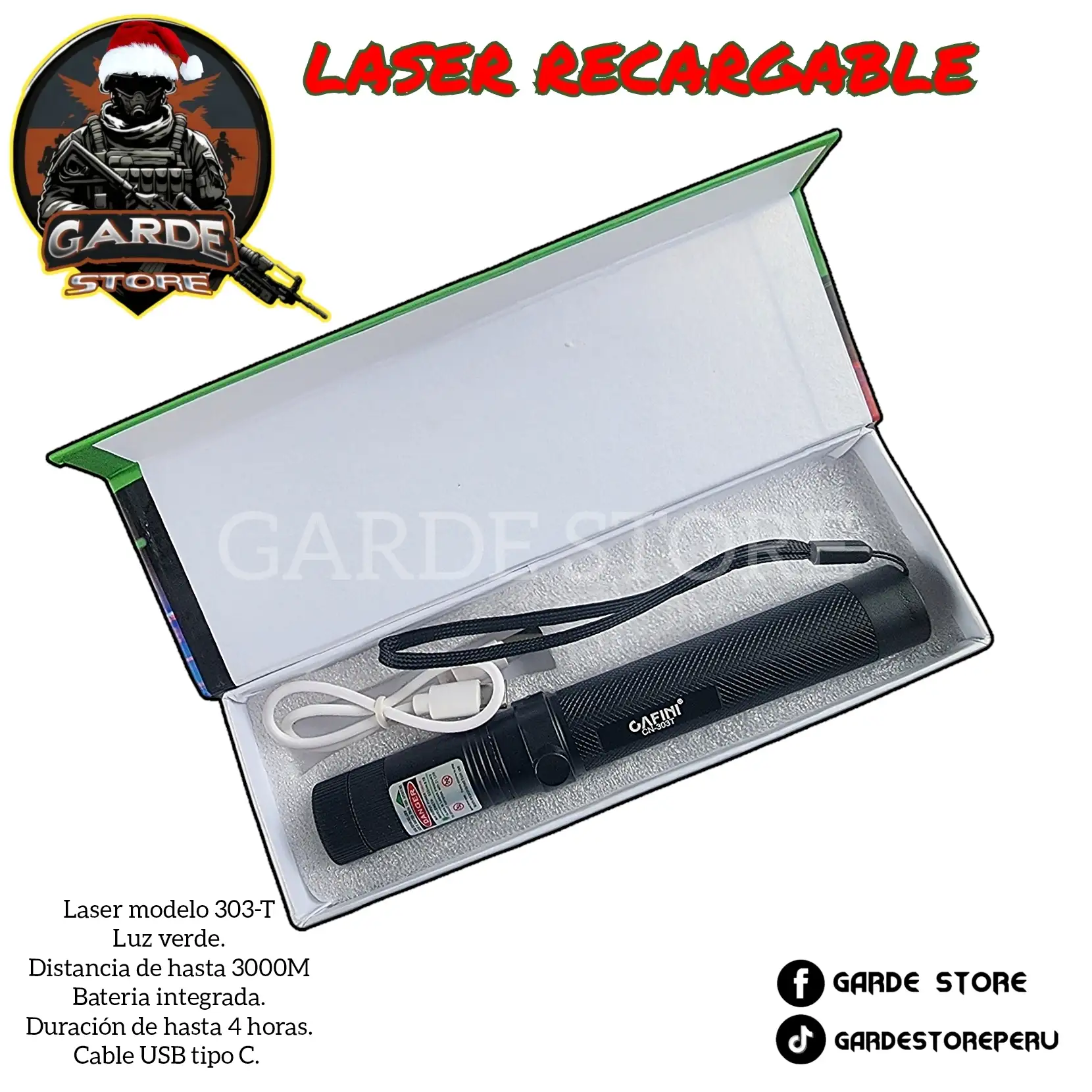LINTERNA RECARGABLE TIPO C 4