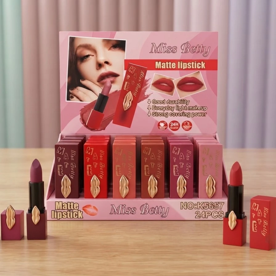 Set 6 Labiales en Barra kiss  2