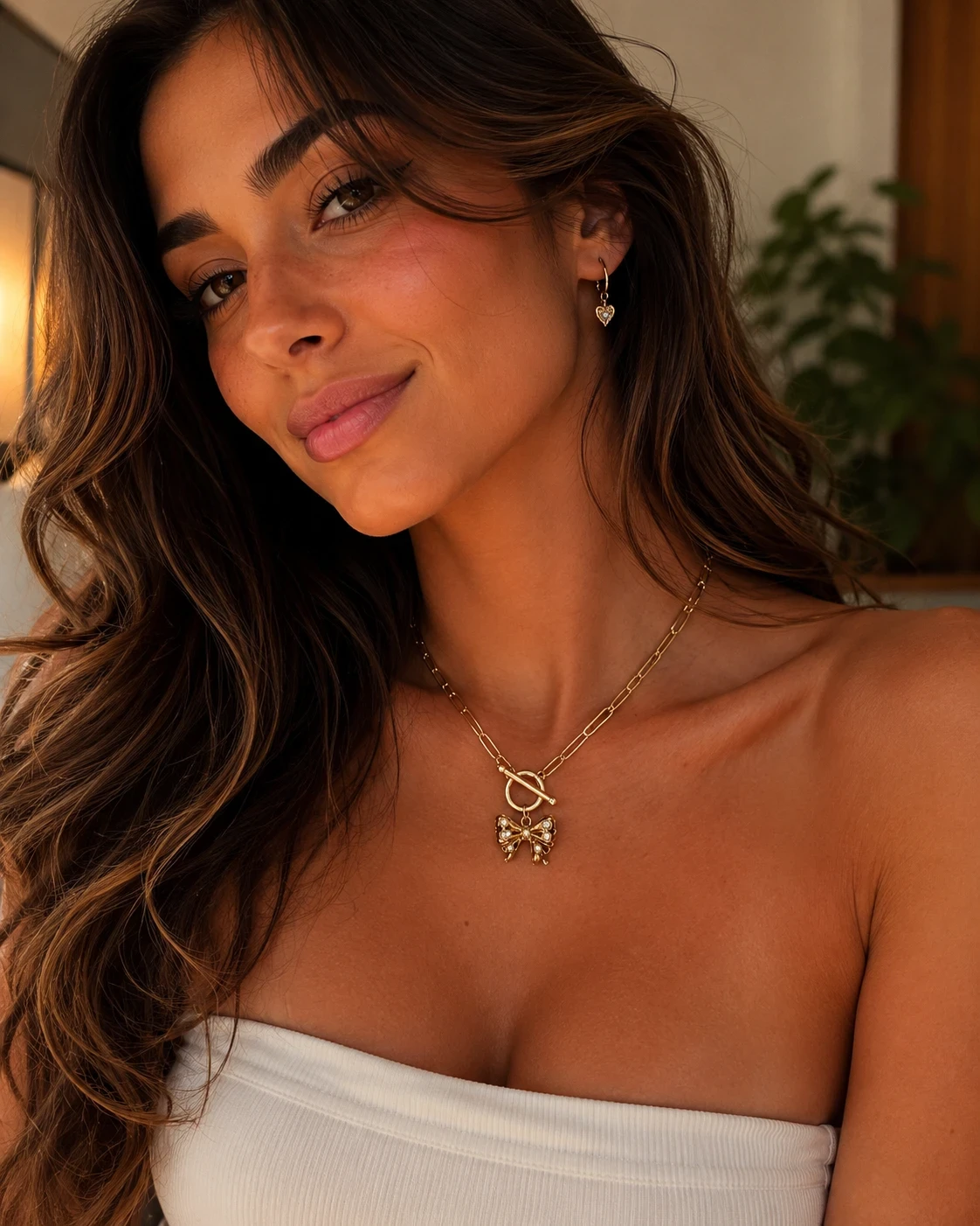 Collar oro doble laminado 