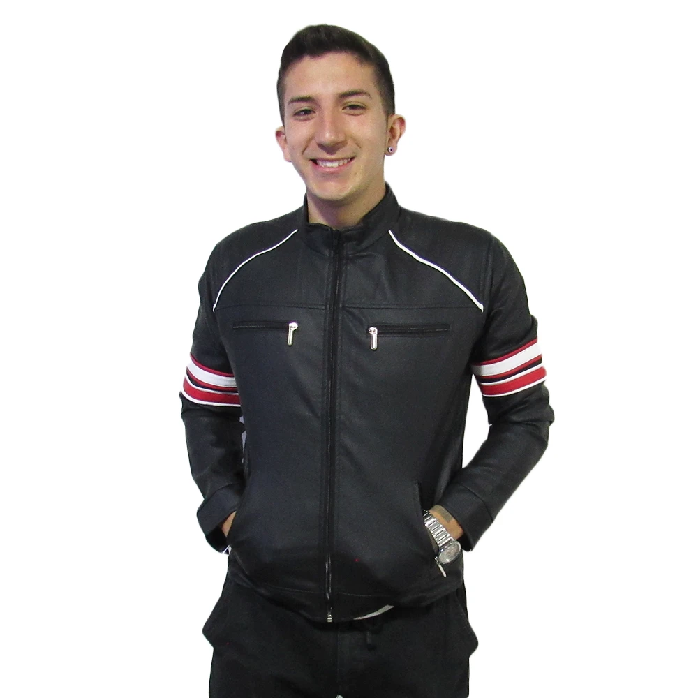 Chaqueta en cuero tex para hombre 4