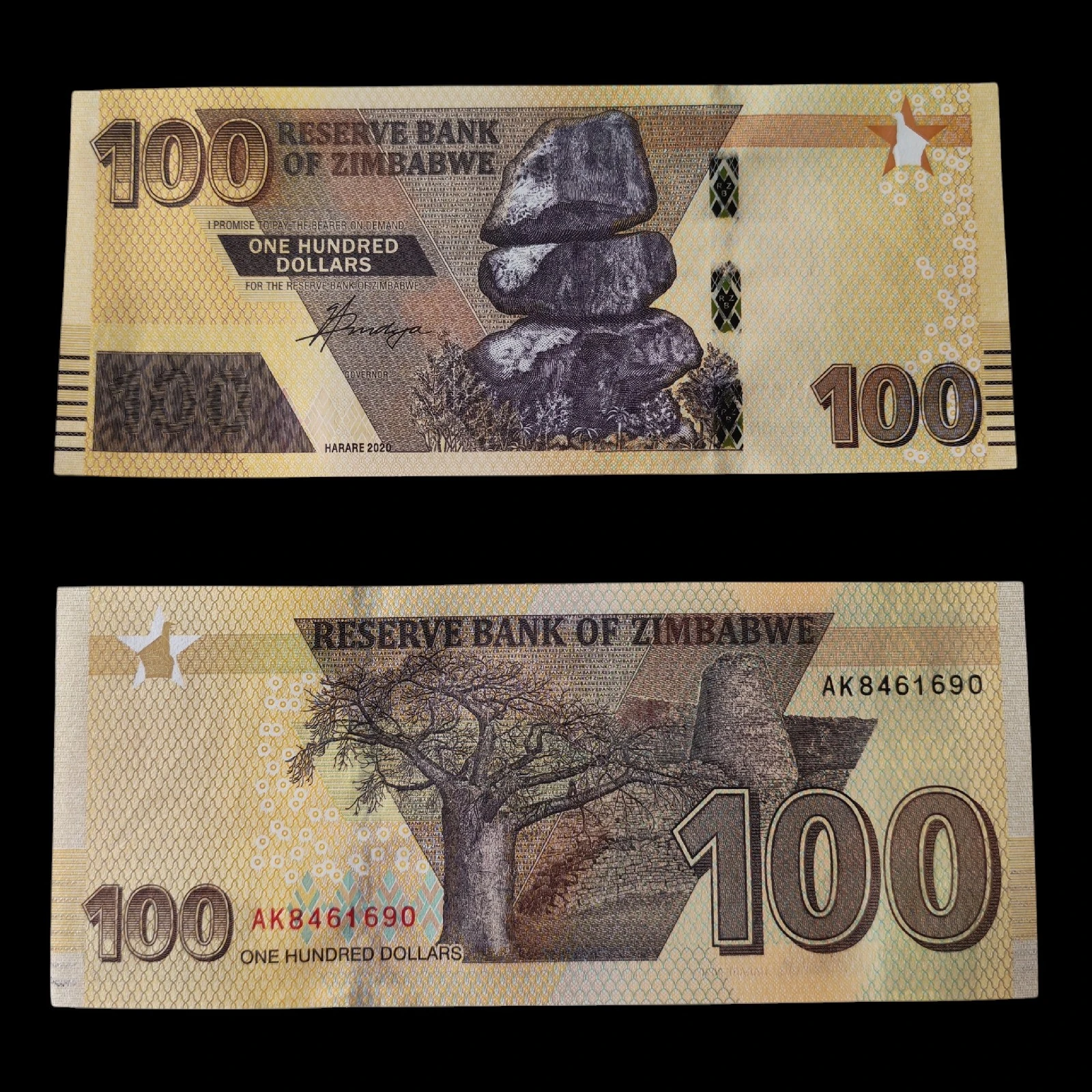 ° Zimbawe 100 dolares UNC