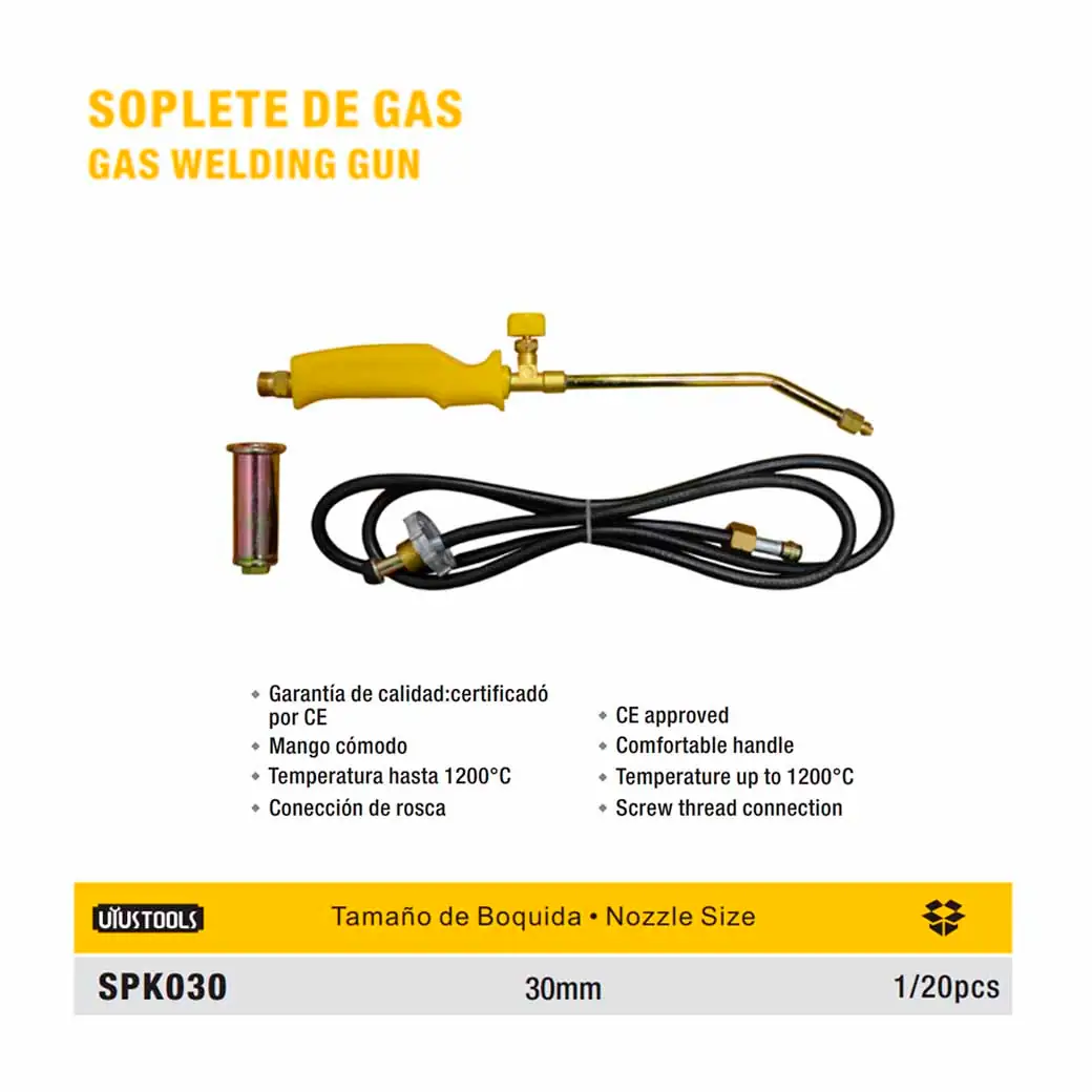 SOPLETE DE GAS UYUST 30 mm 