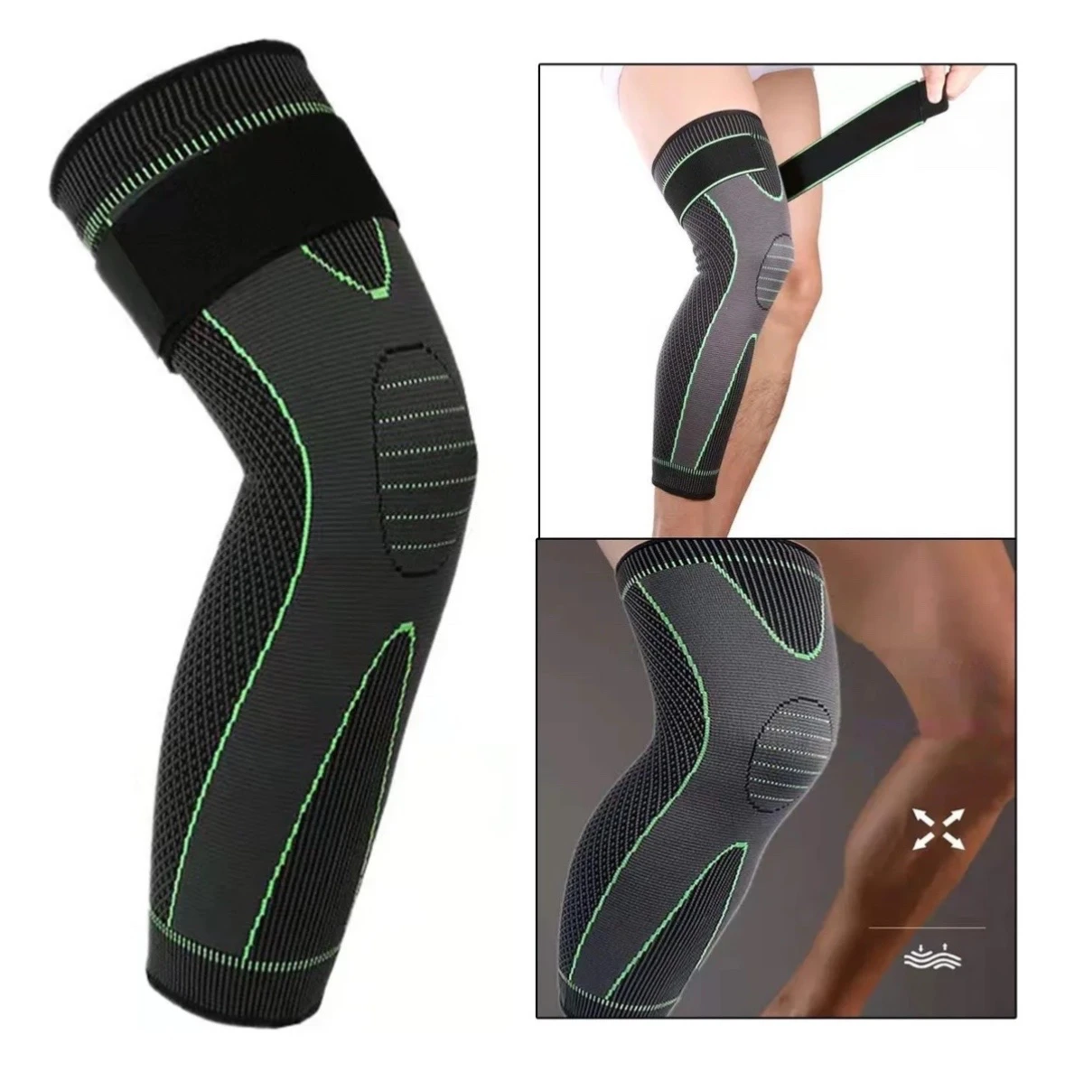 Rodillera deportiva de compresion con correa ajustable 6