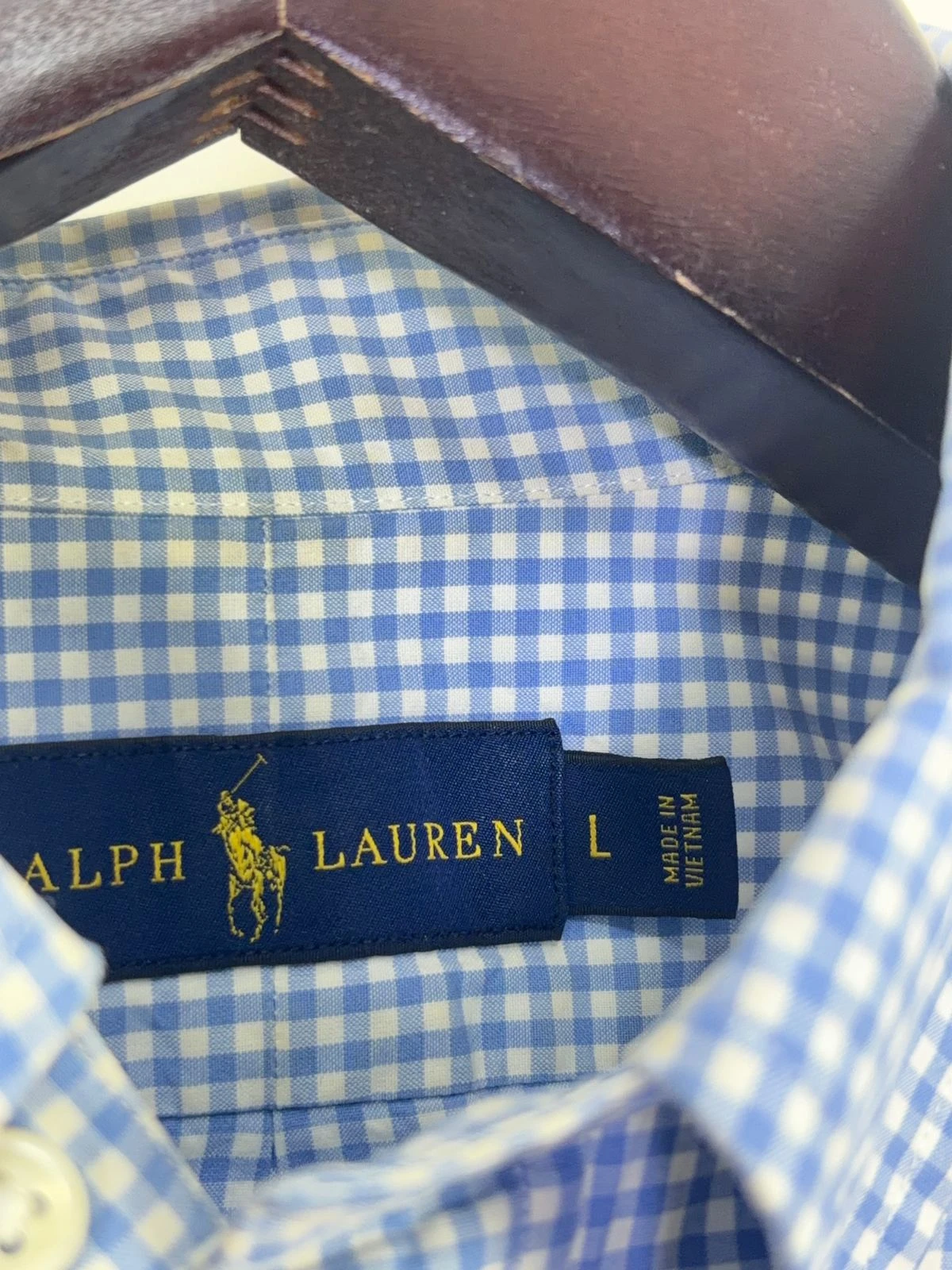 RALPH LAUREN GINGHAM SHORT SLEEVE SHIRT 2