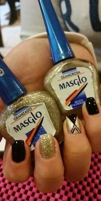 masglo granizado dorado esmalte