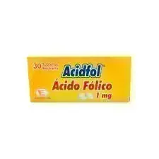 ACIDFOL 1MG X 30 TAB ACIDO FOLICO LABQUIFAR