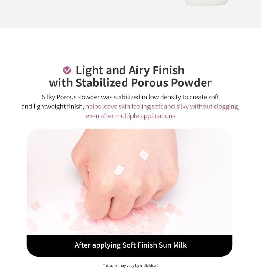 MISSHA - All-Around Safe Block Soft Finish Sun Milk SPF50+ PA+++ 70ml  4