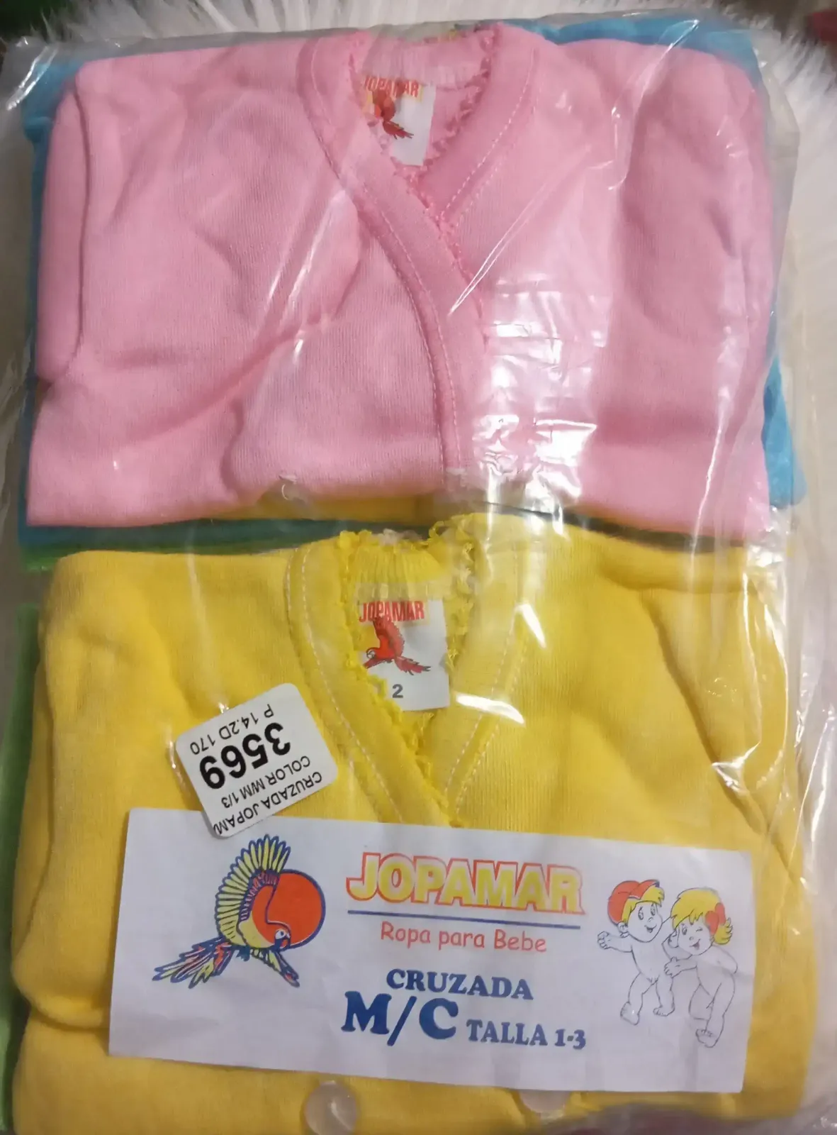 Camiseta cruzada para bebé 3-6 m