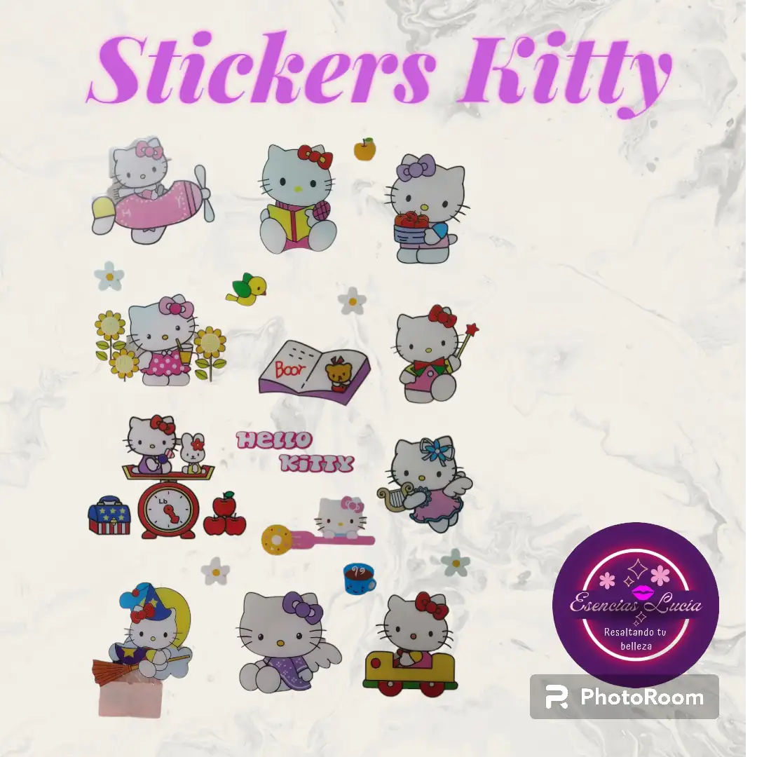 Planilla de Stickers KITTY 