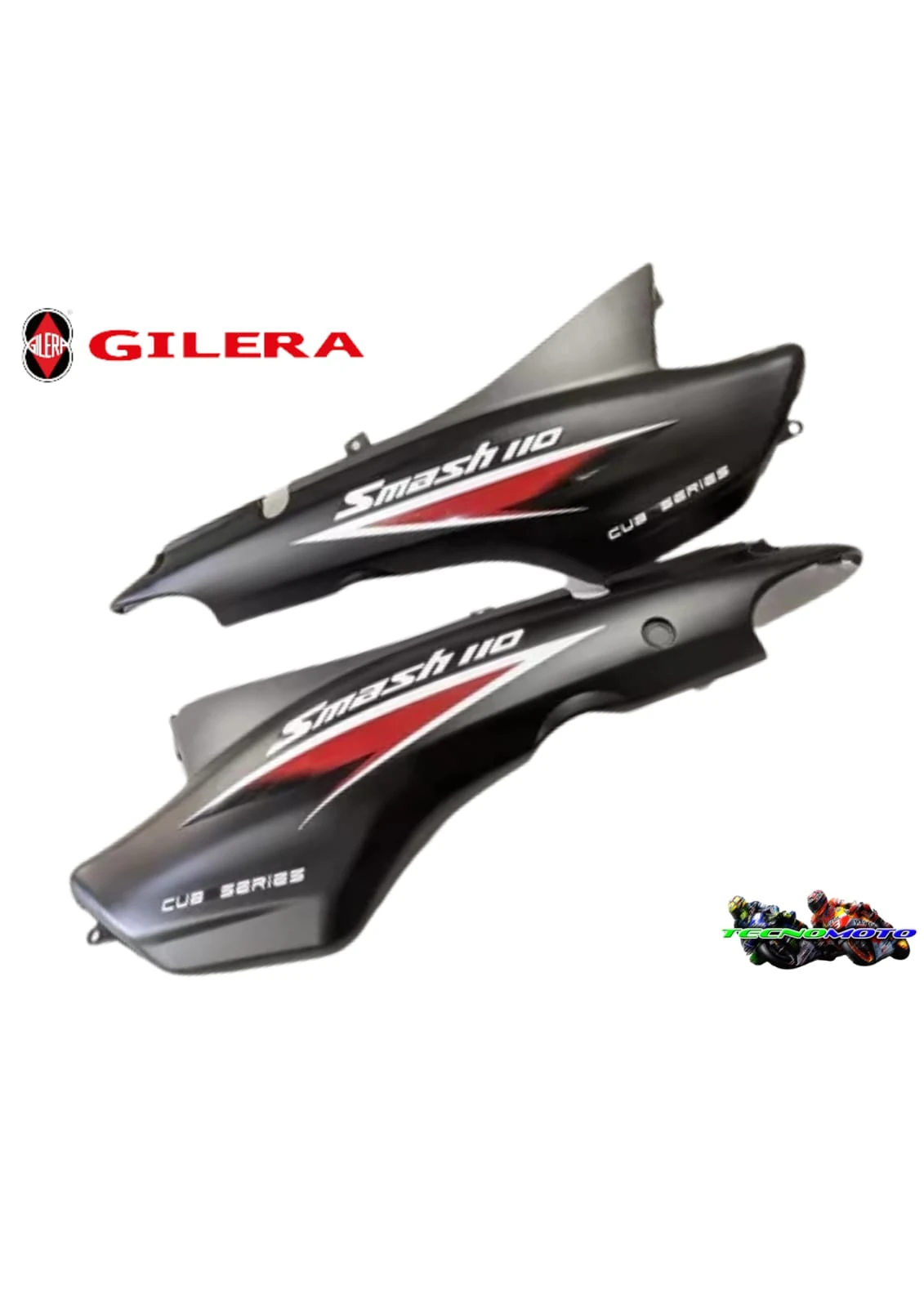 CACHA ASIENTO GILERA 110 SMASH JUEGO -NEGRO M/GRIS [GILERA] -46786