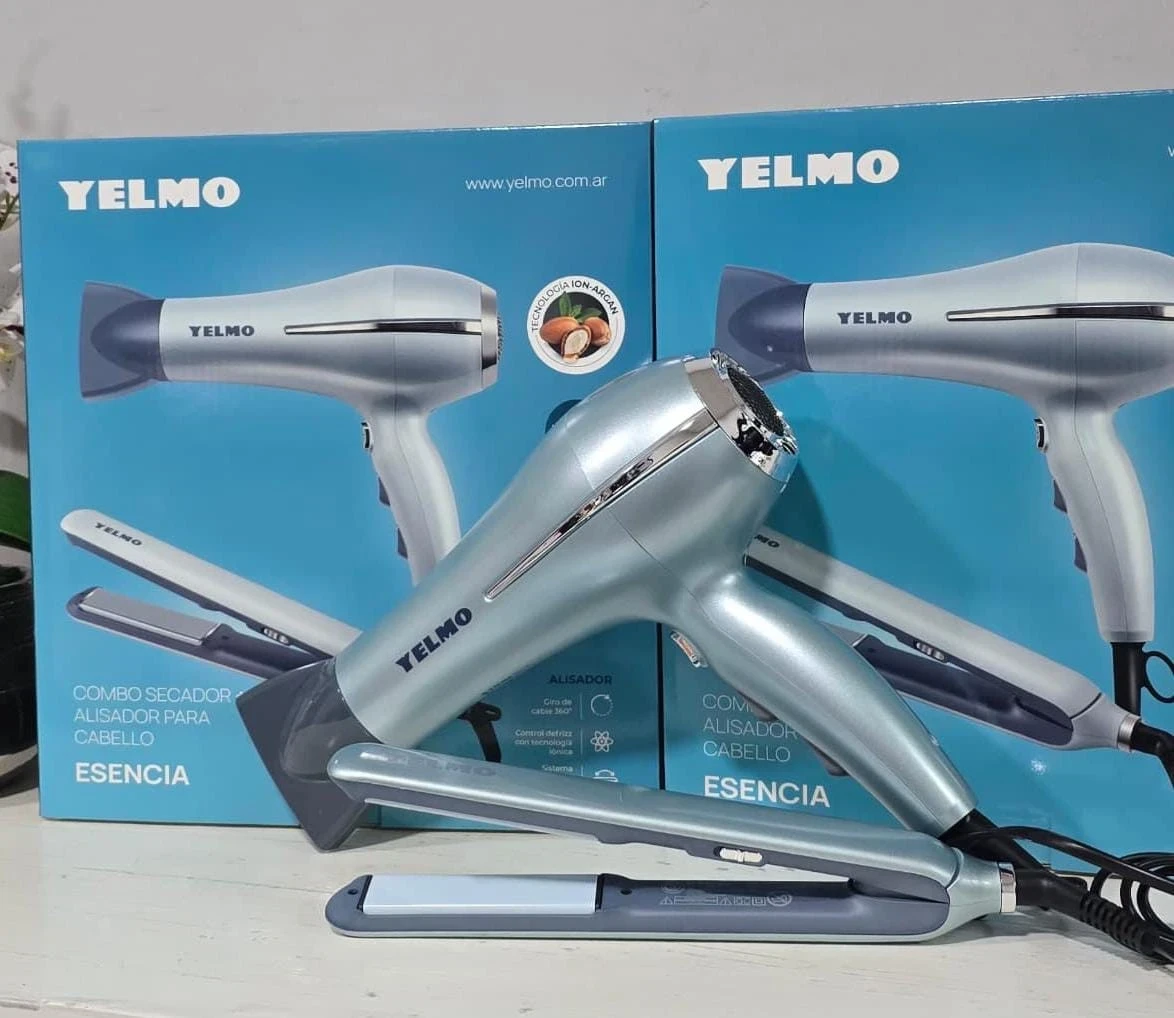 COMBO YELMO ESENCIA SECADOR + ALIDADOR DE CABELLO 