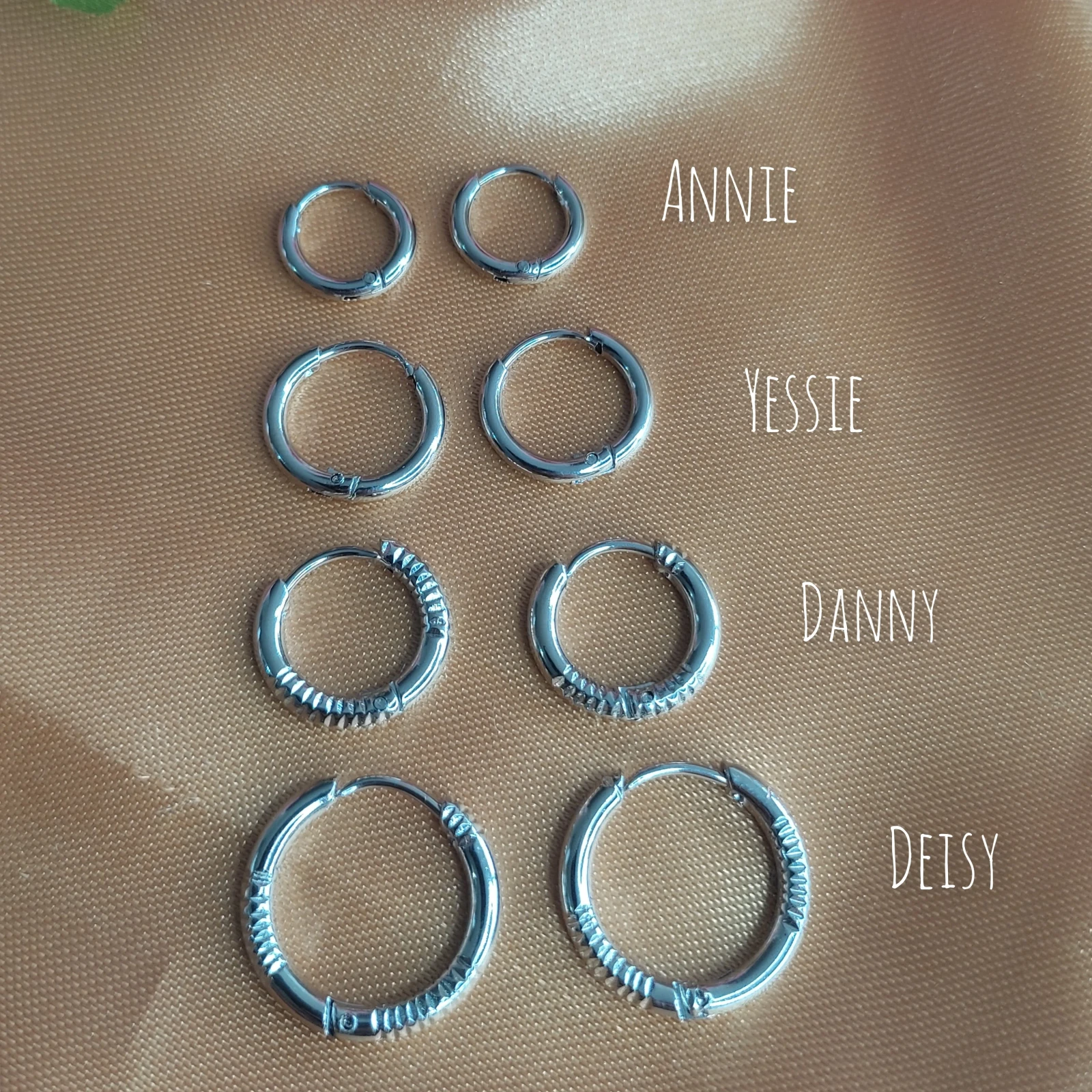 HOOPS CLIP SILVER FINE DEISY 2