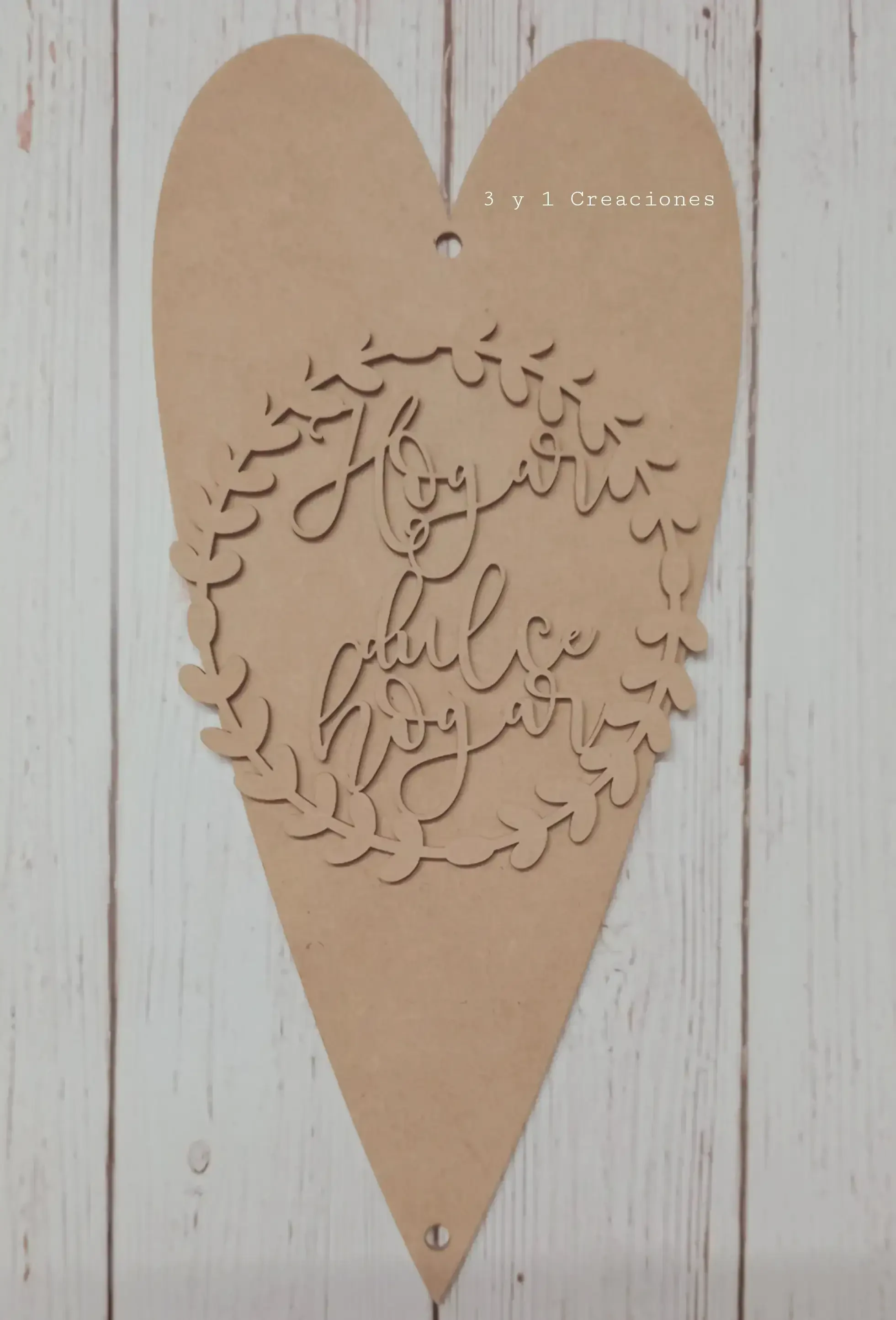 FIGURA CORAZÓN LARGO LISO 