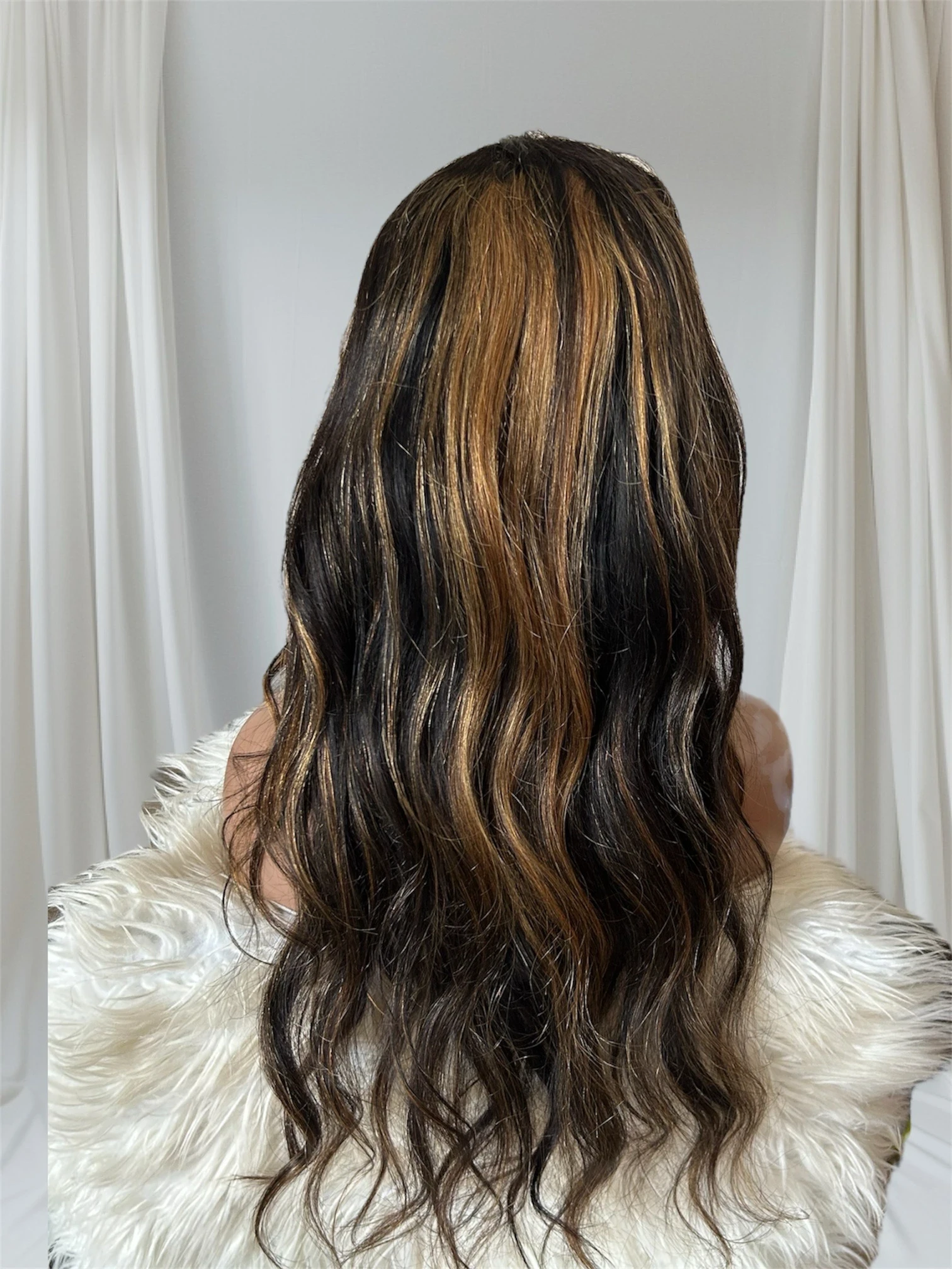 Peluca de cabello humano con encaje frontal degradado de 24 pulgadas, densidad del 180 %, rubio miel, pelucas onduladas con reflejos 1B/27 con encaje frontal 13x4 3